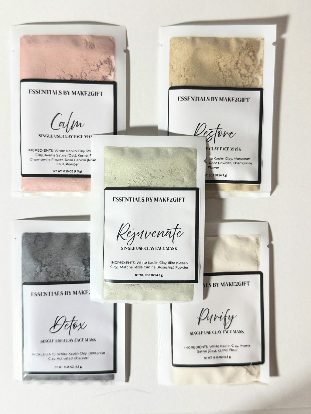 Single Use Clay Face Mask