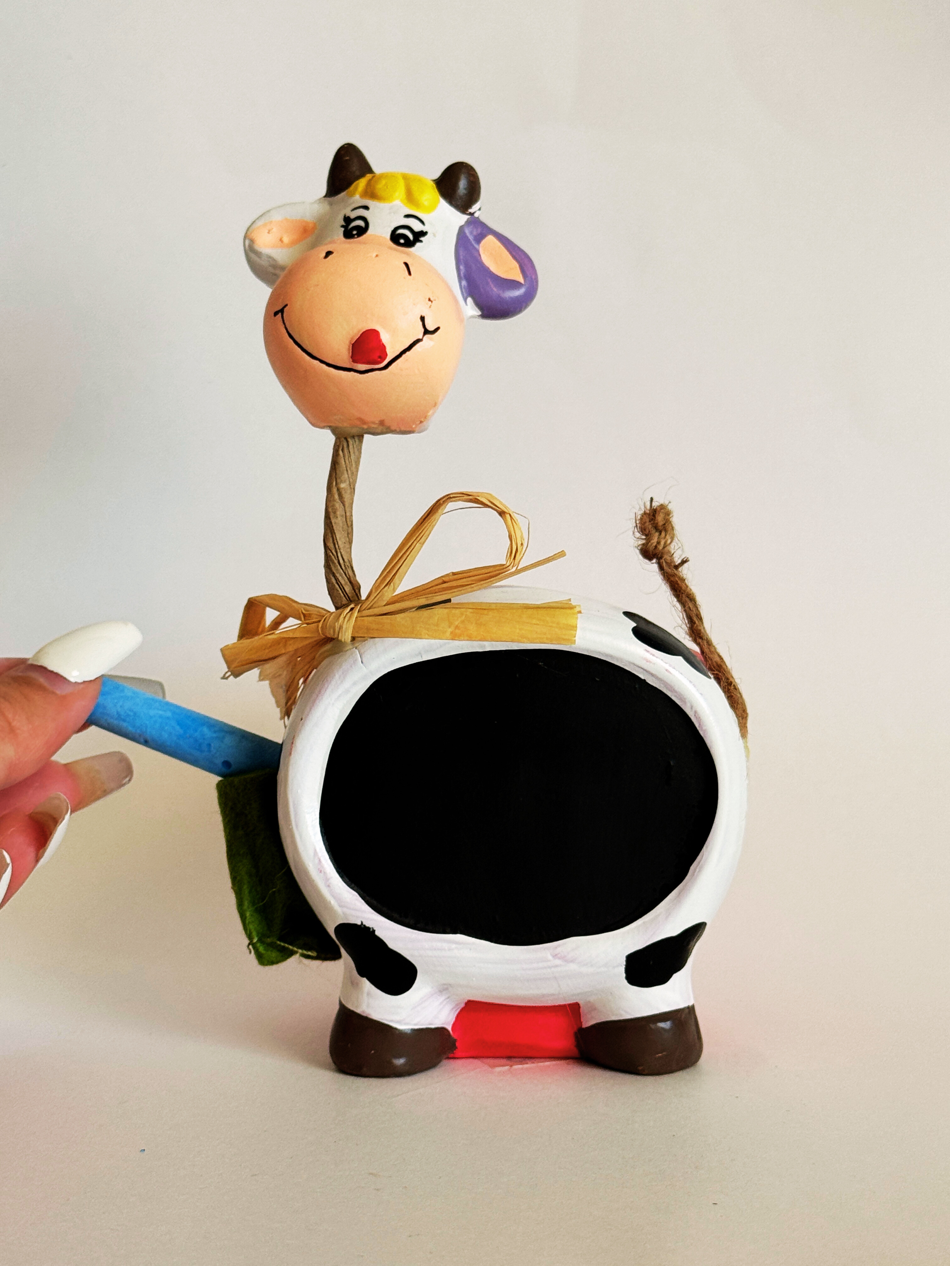 Decorative Pot - Cute Cow